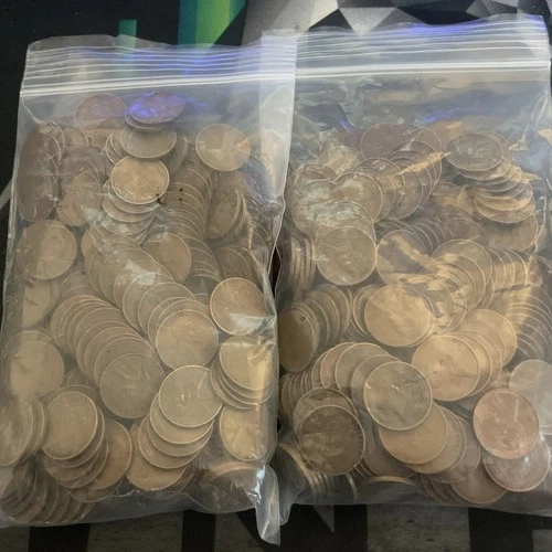 Wheat Pennies Bulk Lot, ~4 pounds; 1920 - 1945, Unsearched Estate Sale Coins