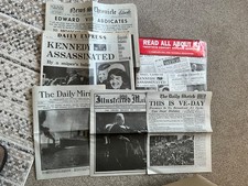 Read All About It - 5 Complete Full Size Historic Facsimile Newspapers