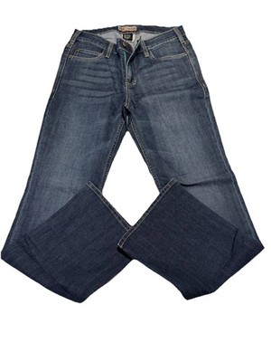 5.11 Tactical Blue Denim Cotton Straight Jeans with Logo Button, Pockets