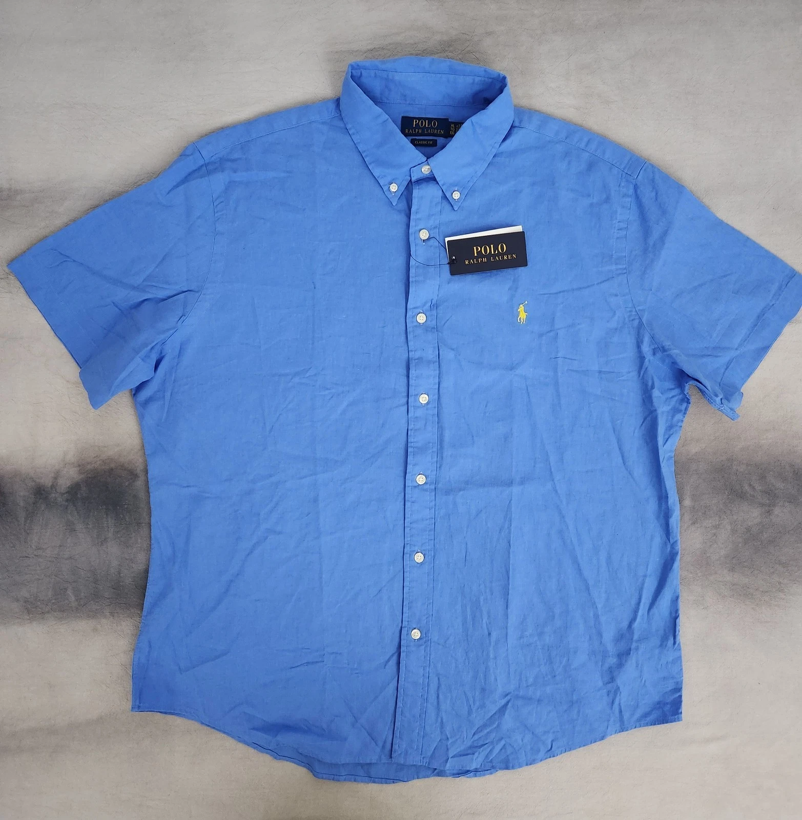 Polo Ralph Lauren Classic Fit Linen Cotton Button SS HRB IS BLU Men's XL New
Opens in a new window o