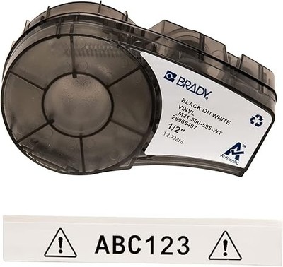 High Adhesion Label Tape M21-500-595-WT for ID PAL LABPAL Printer (.5''x21)'