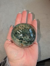 Moss Agate Crystal Sphere Natural Gemstone