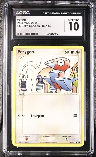 Porygon graded CGC 10 for sale on eBay