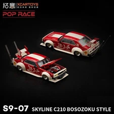 Xcartoys  x POP RACE 1:64 Skyline C210 Bosozoku Style (jp) Diecast Model Car