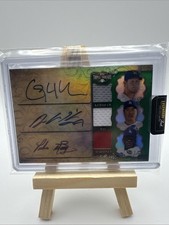 2013 Topps Triple Threads - Autograph Relic Combos Kershaw, Martinez, Ryu /18