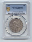 1854 Seated Liberty Half Dollar, Hole, PCGS TrueView XF Detail, True Auction