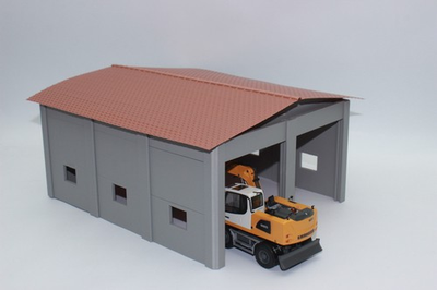 #ad Vehicle Depot Warehouse Workshop 1:50 for Truck Or Construction Machine Halle $87.73