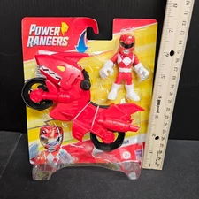 Playskool Heroes POWER RANGERS RED RANGER Shark Cycle MOTORCYCLE & FIGURE - NEW!