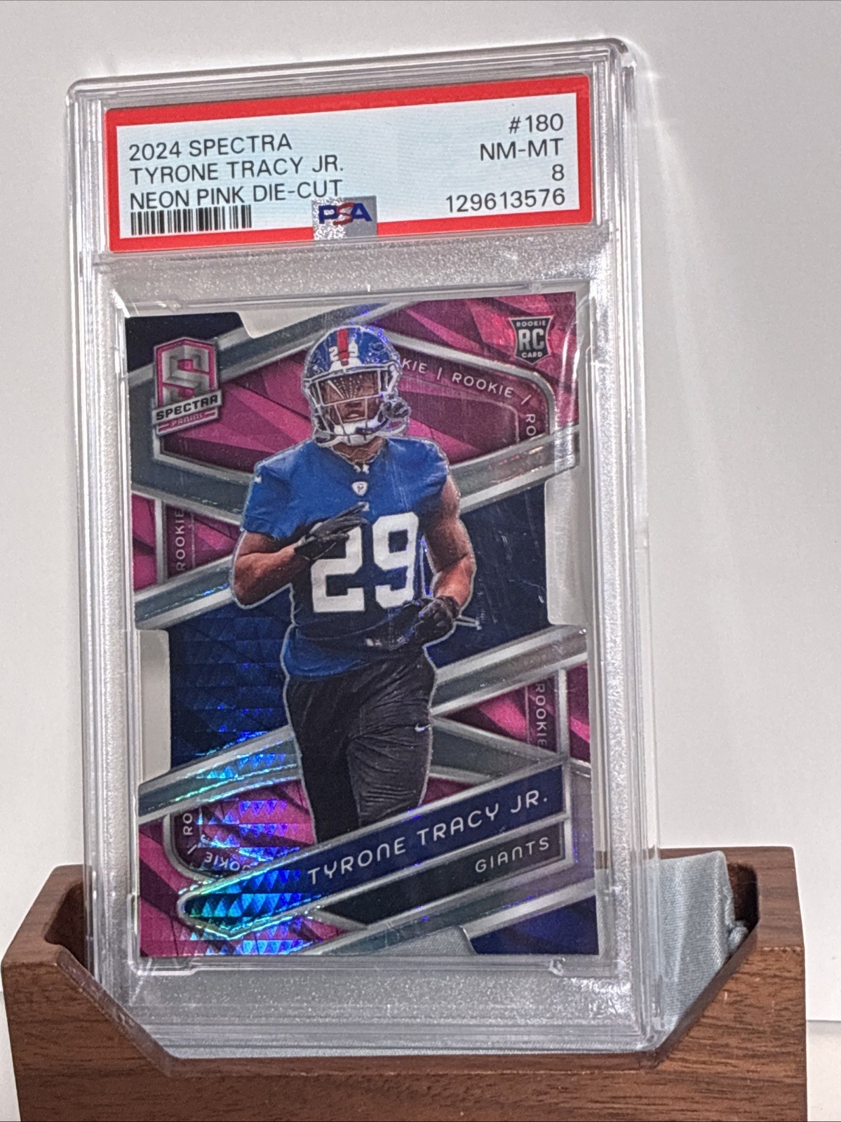 2024 Panini Spectra - Rookies Tyrone Tracy Jr. #180 Neon Pink /20 RC