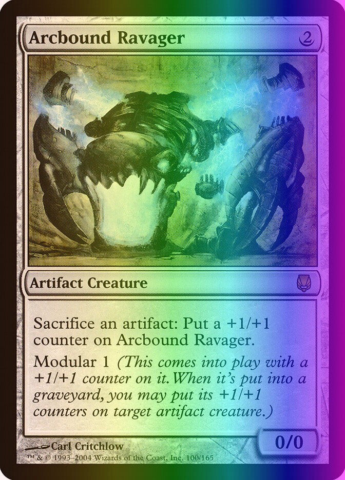 MTG Magic the Gathering Arcbound Ravager (100/165) Darksteel LP FOIL