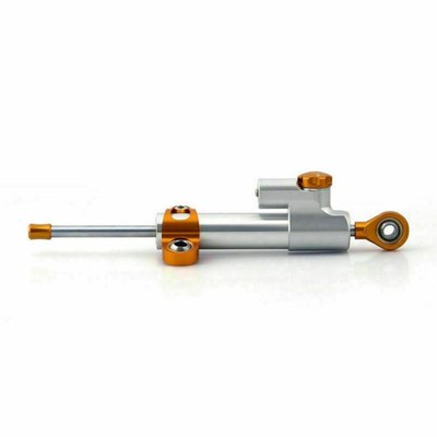 Universal Motorcycle CNC Adjustable Steering Damper Stabilizer Top Chrome A