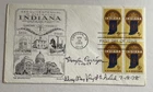 Douglas Corrigan Signed Inscribed 1966 Indiana Sesquicentennial Cachet FDC