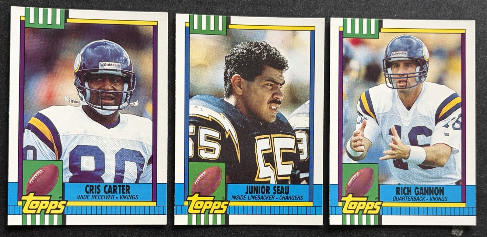 1990 Topps Traded Football Set Break **YOU PICK** JUNIOR SEAU / CRIS CARTER