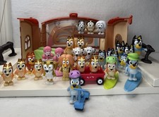 Bluey Family Friends Playset Lot Of 50 PC Furniture Figures Chair School