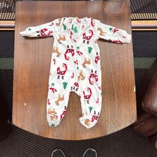 Carter's Just One You Baby Santa Christmas Fleece Footed Pajama