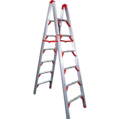 TeleSteps 700FLD 7' Double Sided Telescopic Aluminum Folding STIK Step Ladder