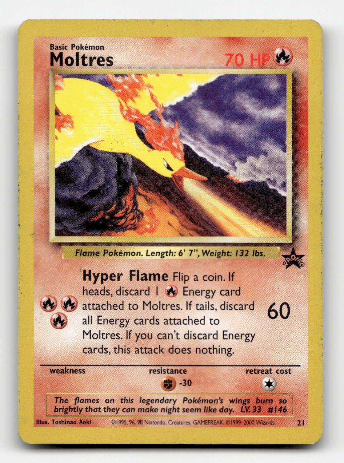 Moltres 21/53 WoTC Promo Pokemon