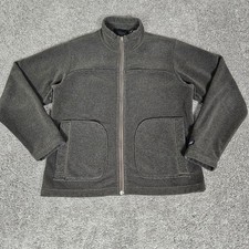 Vtg Patagonia Synchilla Jacket Womens Medium Gray Full Zip Gorpcore Made In USA