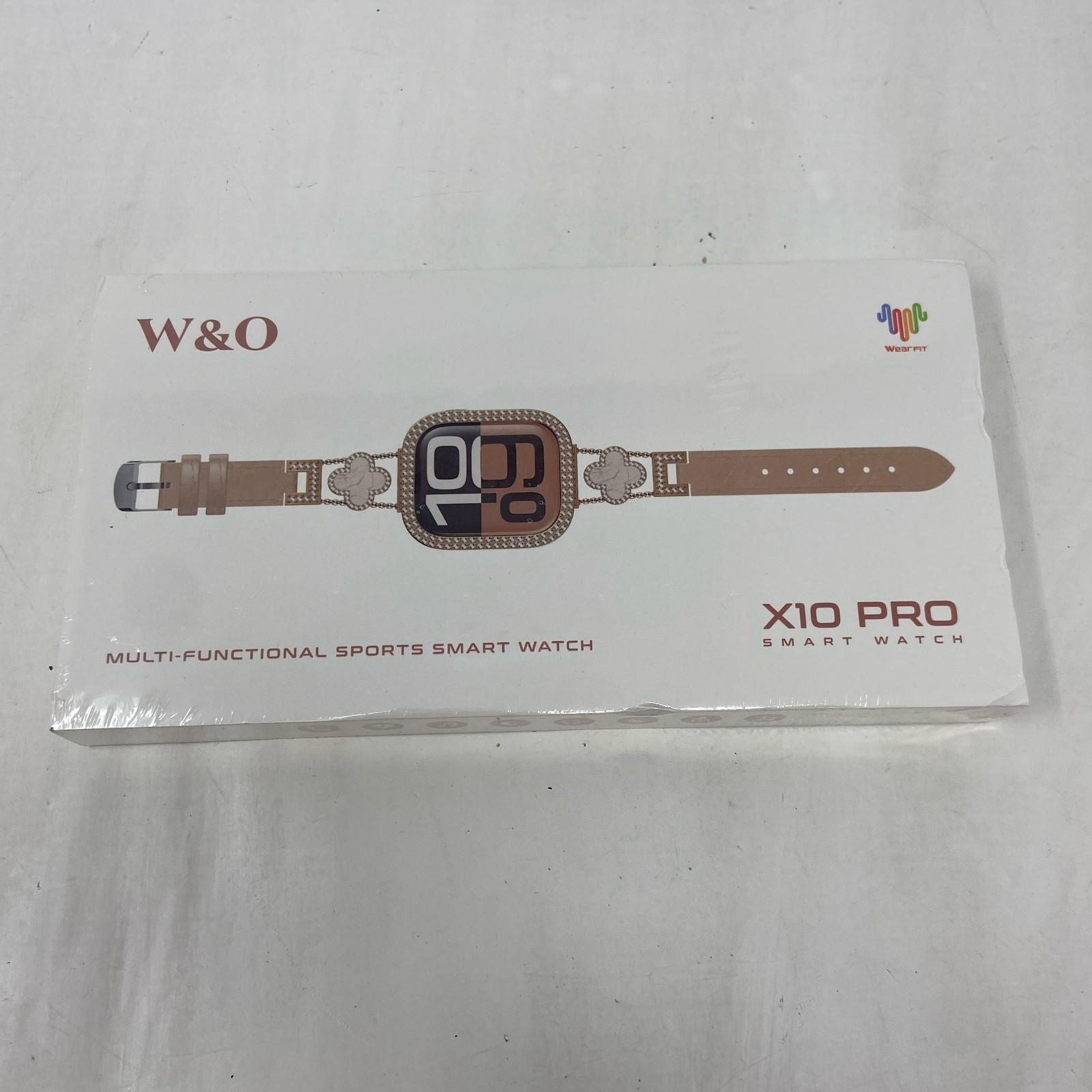 W&O X10 Pro Smart Watch Beige/Gold WearFit Multi-Functional