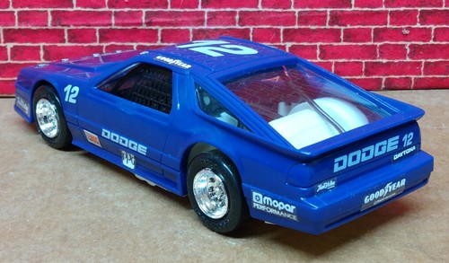 Plastic 1:24 scale IROC Racing Dodge Daytona in Blue by Design Technology Inc. - Picture 11 of 22