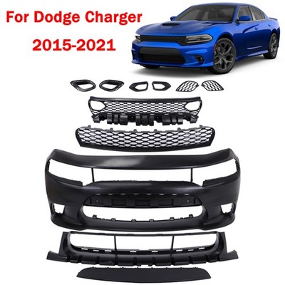 Fits 2015-2022 Dodge Charger SRT Hellcat Front Bumper Cover Grill Full Body Kit