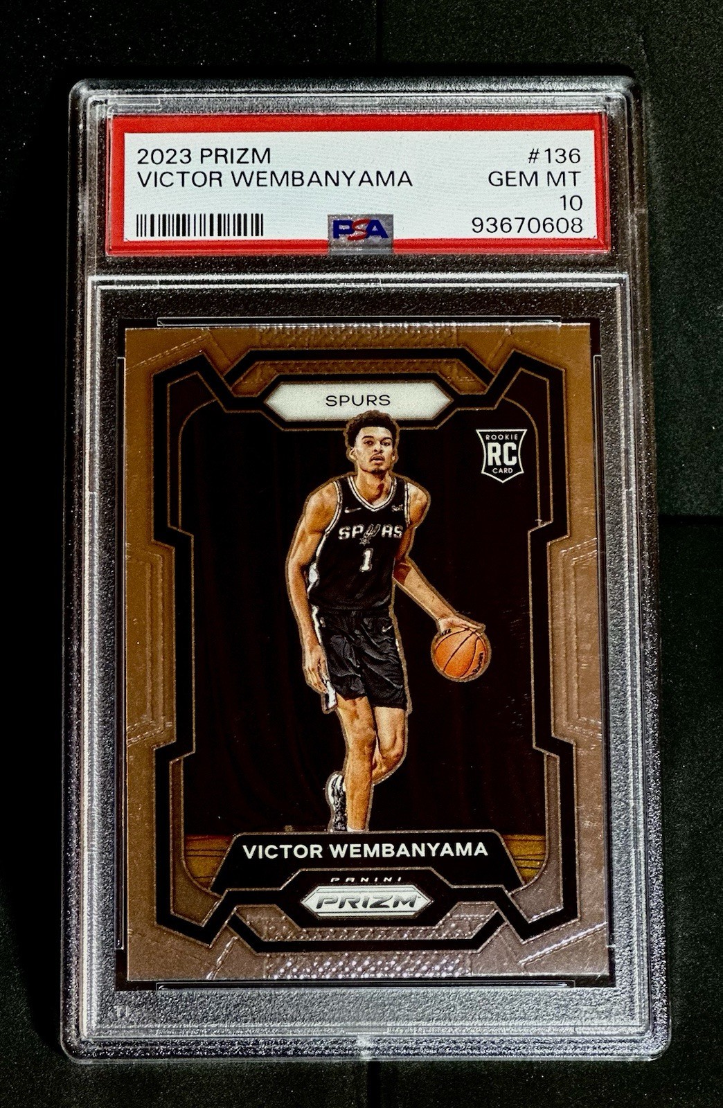 PSA 10 🔥 2023-24 Panini Prizm - Victor Wembanyama #136 (RC)