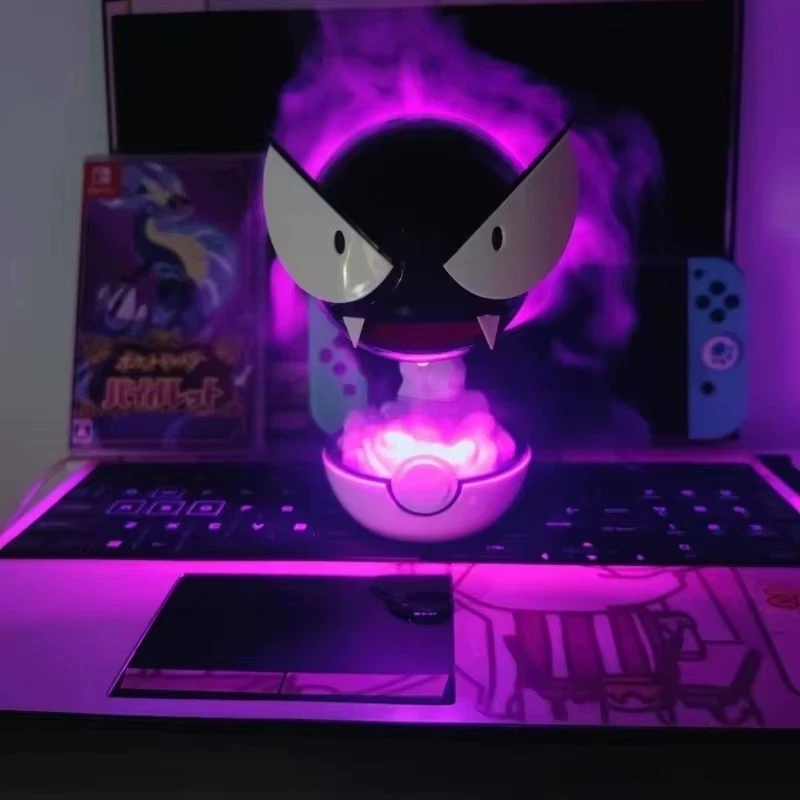 Anime Humidificador Gastly Pokemon Agua Spray Purificador de Aire de Escritorio Foto 4 de 4