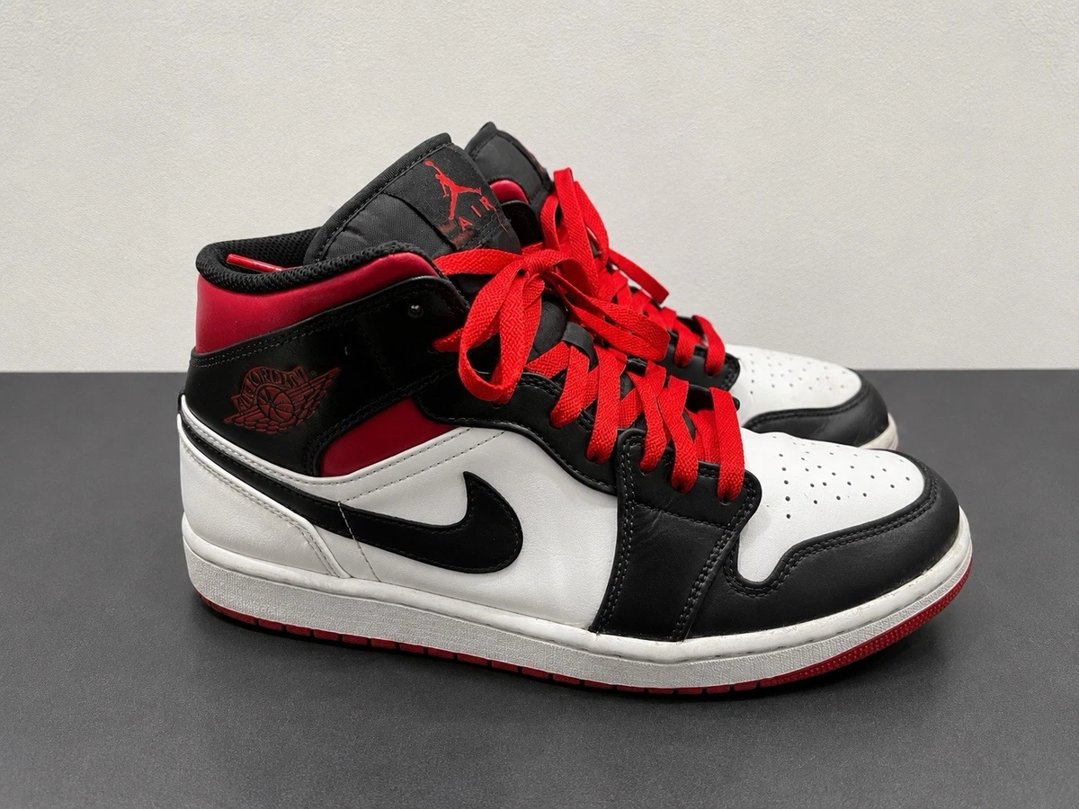 Las mejores ofertas en Jordan 1 Mid Black Red | eBay