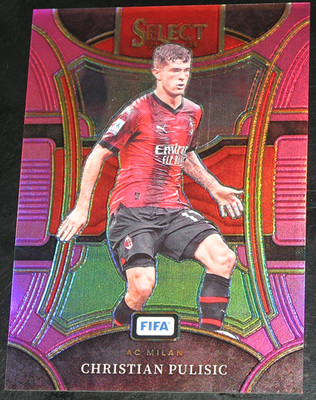2023-24 Select FIFA Christian Pulisic Pink # 10/75 Prizm Mezzanine #133 AC Milan