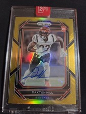 2022 Panini Prizm Gold Daxton Hill Auto  /10