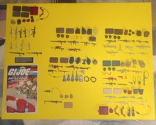 GI Joe 1983-1988 Battle Gear Accessory Pack 149 Pieces Guns Helmets BackpacksETC