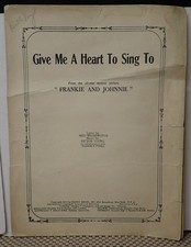 Give Me A Song to Sing To - Ned Washington & Victor Young -  Sheet Music 1934