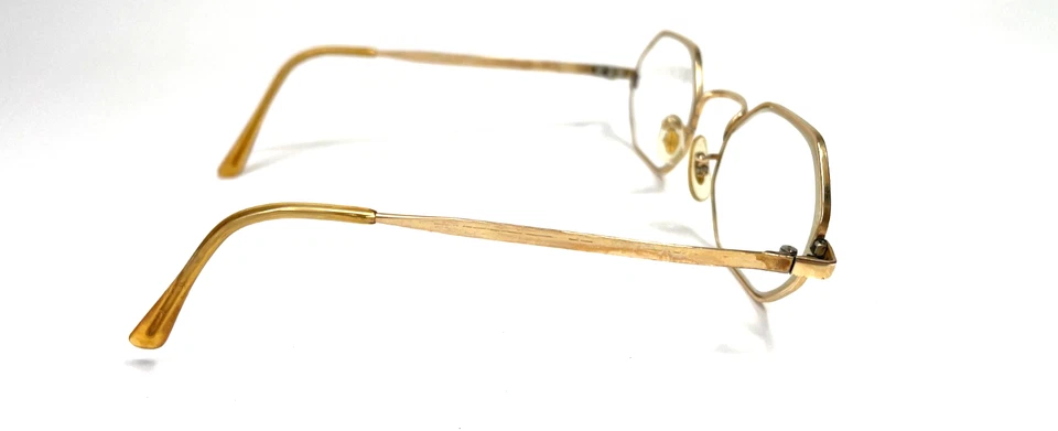 De colección HUD US 1/20 12K GF Lleno de Oro Ocatagon Gafas Marcos Hudson Foto 4 de 4