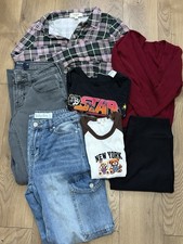 Lot of 7 USED/GOOD CONDITION- Teenage girl clothes, grunge style, size: S-M
