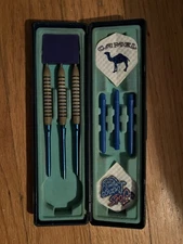 Vintage Joe's Lounge Camel Steel Tip Dart Set Complete w/ Case (TDY027743)