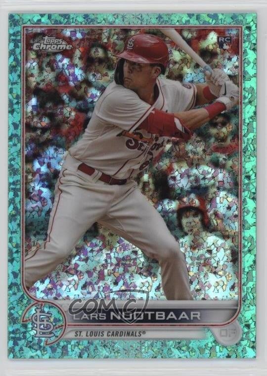 2022 Topps Chrome Aqua Mini-Diamond Refractor 20/199 Lars Nootbaar #19 0yl4