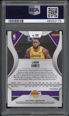 LEBRON JAMES 2019 PANINI PRIZM SILVER PRIZM PSA 10 | eBay