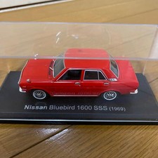 Nissan Bluebird 1600 SSS 1969 Mini Car 1/43 Scale, Collectible, Excellent Condi