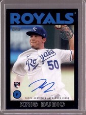 KRIS BUBIC 2021 Topps Series 1 1986 Black Rookie RC Autograph Auto #007/199