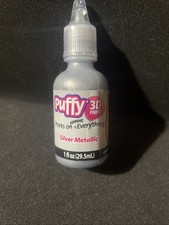 NEW!! 3D Puffy Paint Silver Metallic 1 fl oz