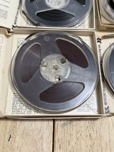 Menge 6 gebrauchte 5" Zoll Tonbänder gemischte Marken Scotch Supertape - Bild 7 von 8