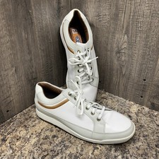 FootJoy Contour Mens Size 10 Brown White Running Leather Spikeless Golf Shoes