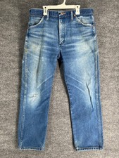 Wrangler Jeans Mens 36x30 Blue 13MWZ Cowboy Cut Rodeo Western Workwear