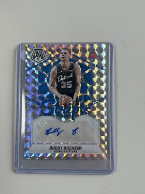 Buddy Boeheim 2023-24 Mosaic Scripts Prizm MS-BBP Syracuse Pistons RC