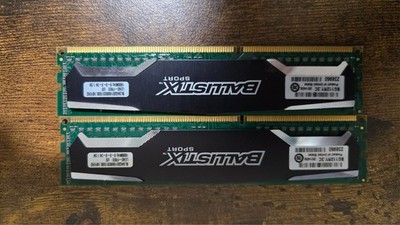 Crucial Ballistix Sport 8GB (2x4GB) PC3-12800 DDR3 1600MHz Desktop RAM Memory