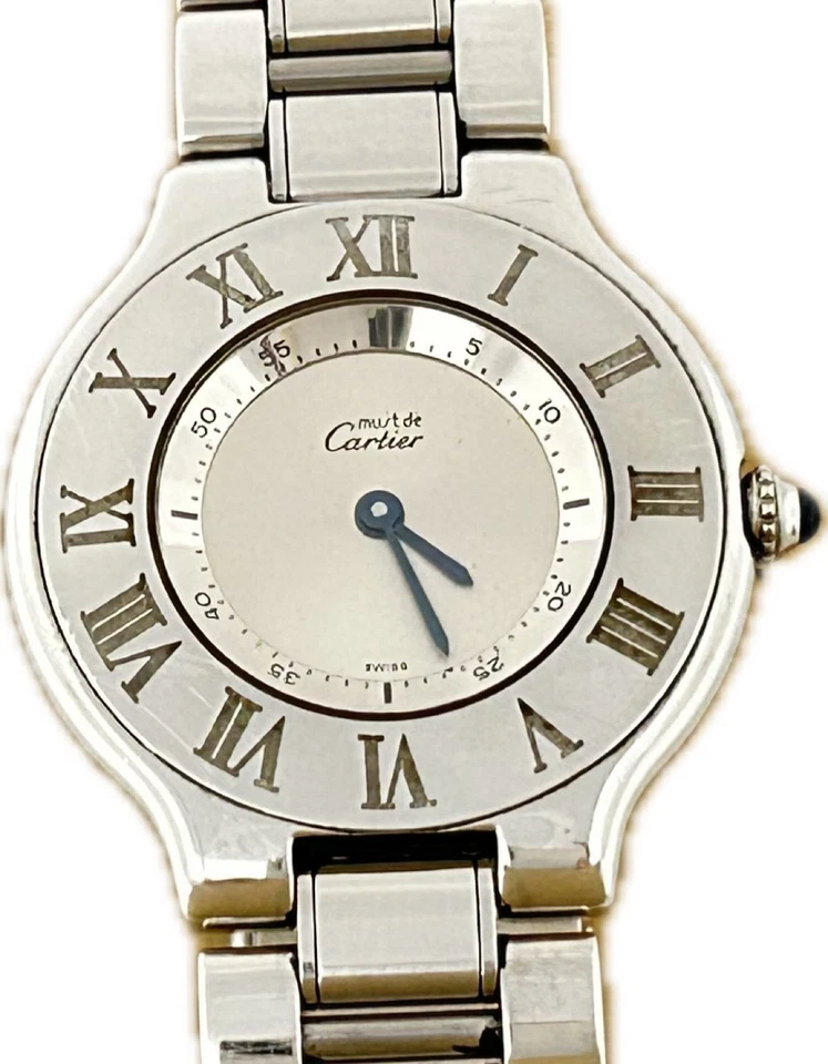 Cartier Must 21 W10110T2 1330 LM Silver Dial 30mm Quartz Womens Watch A4701 - image 3 of 4