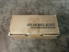 New Plombco 408Fe-48CW Box of 48 Strips of 8 Segments of .5oz Wheel Weights (G2)