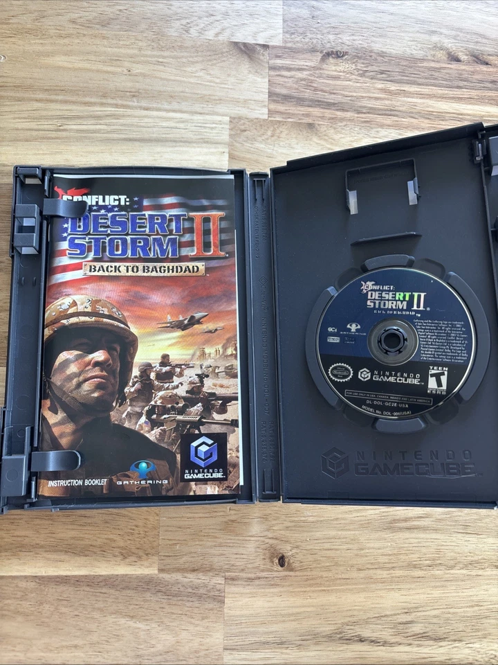 Conflct: Desert Storm 2 Back to Baghdad Nintendo GameCube 2003 CIB/Tested Works! - Image 2 of 2