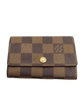 LOUIS VUITTON Multicles 6 Damier Ebene Leather BRW Men's