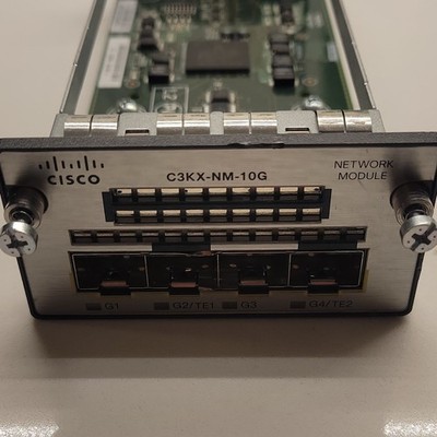Cisco C3KX-NM-10G 73-12299-04 B0 Network Module 4-Port SFP Port Expansion